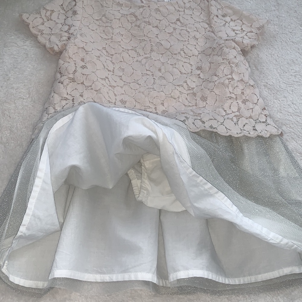 NWOT GAP Baby Lace & Tulle Dress 2 w/Bloomers - Picture 6 of 12